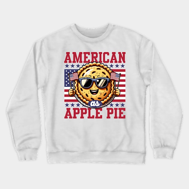 American As Apple Pie Crewneck Sweatshirt by DetourShirts